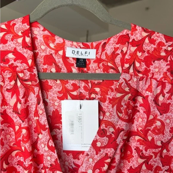 delfi collective long-sleeve statement flower mini dress Delfi Collective Floral Mini Dress Womens XS Long Sleeve Boho Coastal  Cowgirl is available for purchase on au PAY Market - Imported Goods Online  Store Co.Ltd. | au PAY Market